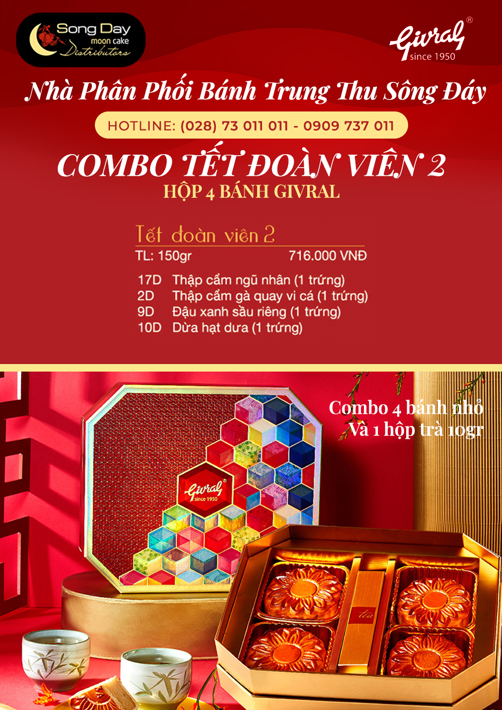 Combo Givral Tết đoàn viên 2