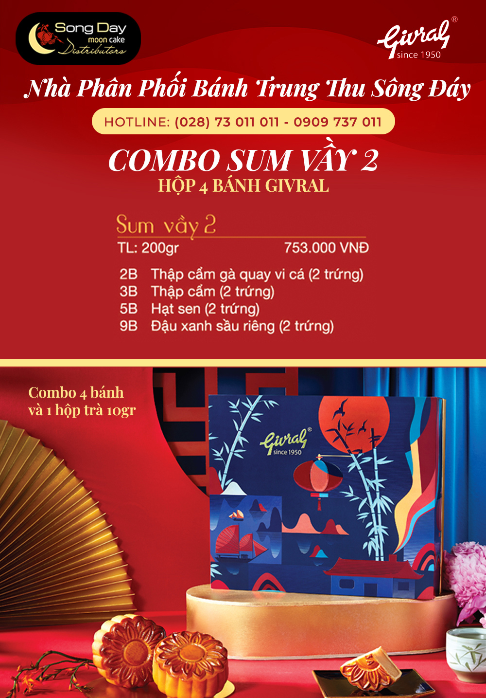 Combo Givral Sum Vầy 2