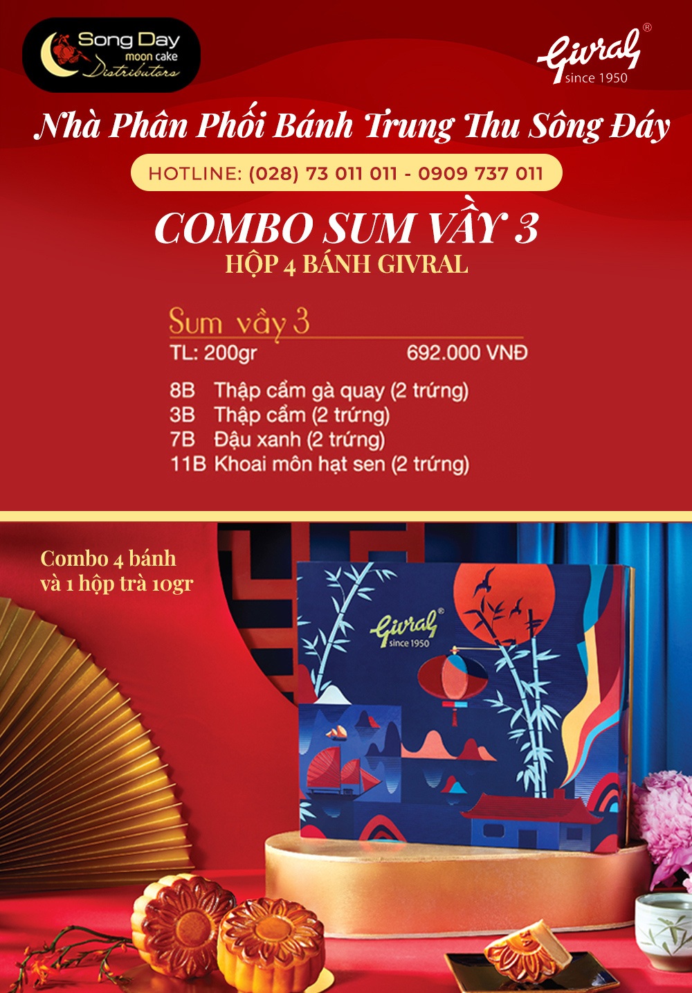 Combo Givral Sum Vầy 3