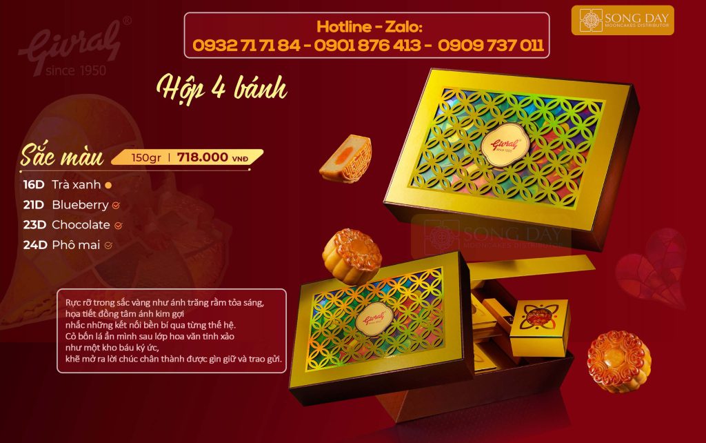 combo trung thu givral sắc màu