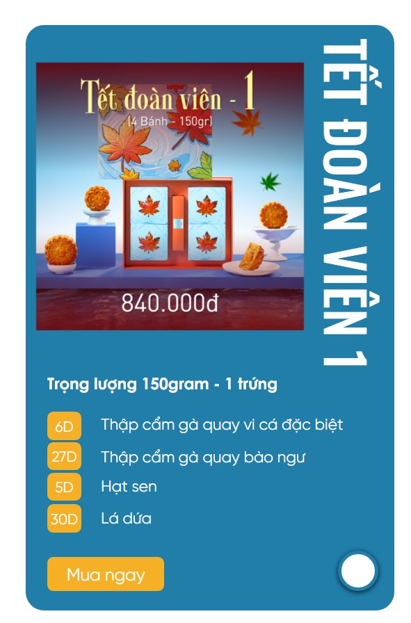 Combo Givral Tết Đoàn Viên 1 (GTDV1)