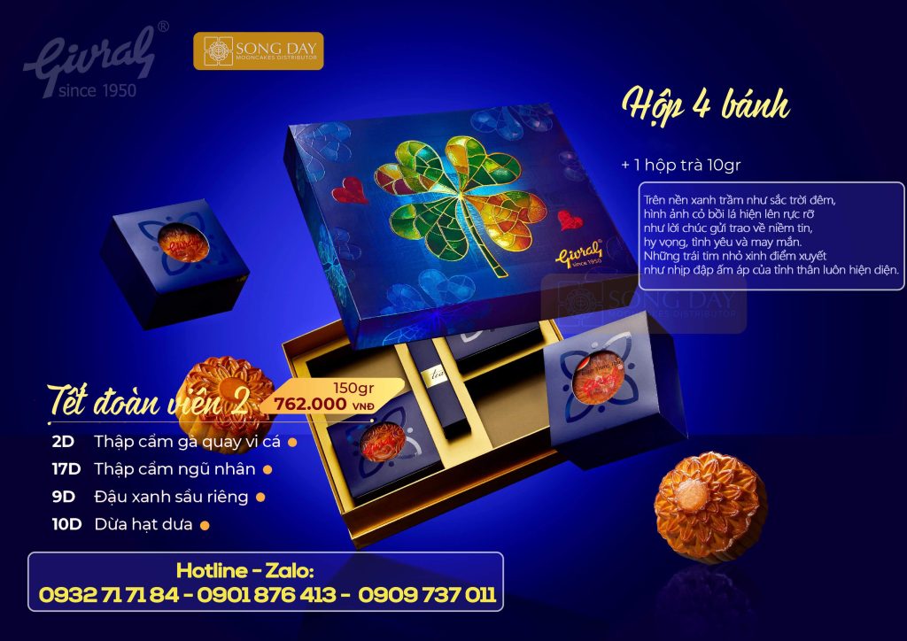combo trung thu givral tết đoàn viên 2