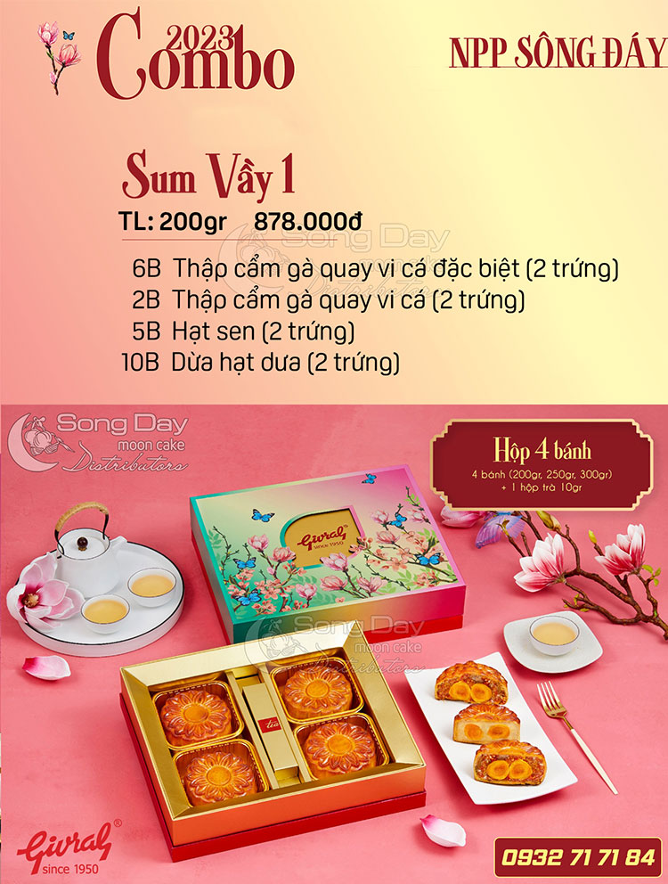 giá Combo Givral sum vầy 1