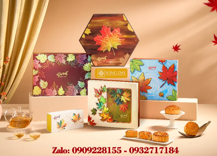 mẫu hộp combo bánh trung thu cao cấp