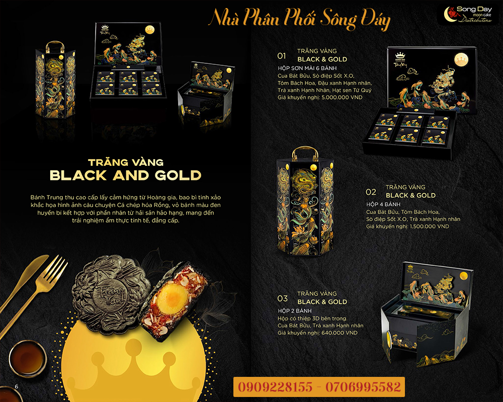 Bánh trung thu Kinh Đô black & gold 2024
