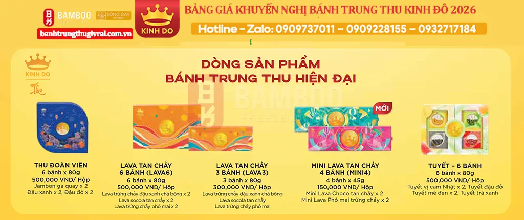 bánh trung thu hiện đại