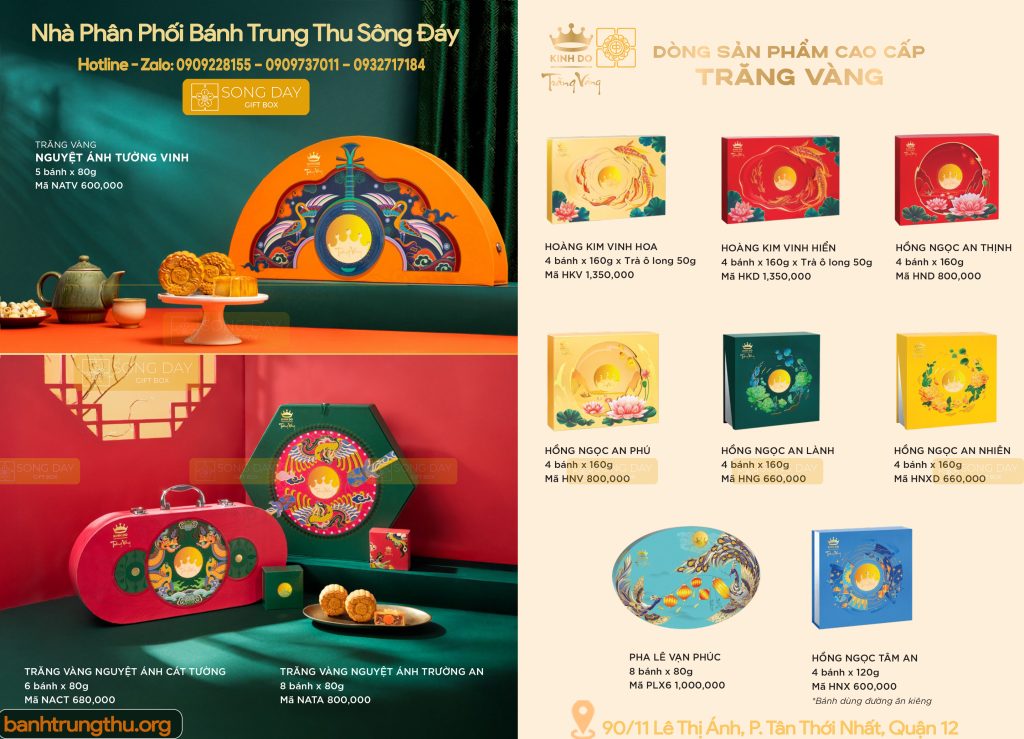hộp combo bánh trung thu kinh đô cao cấp