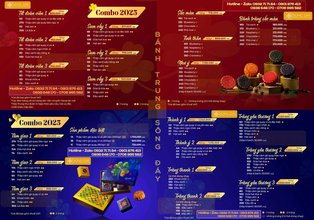 combo banh trung thu givral 2025