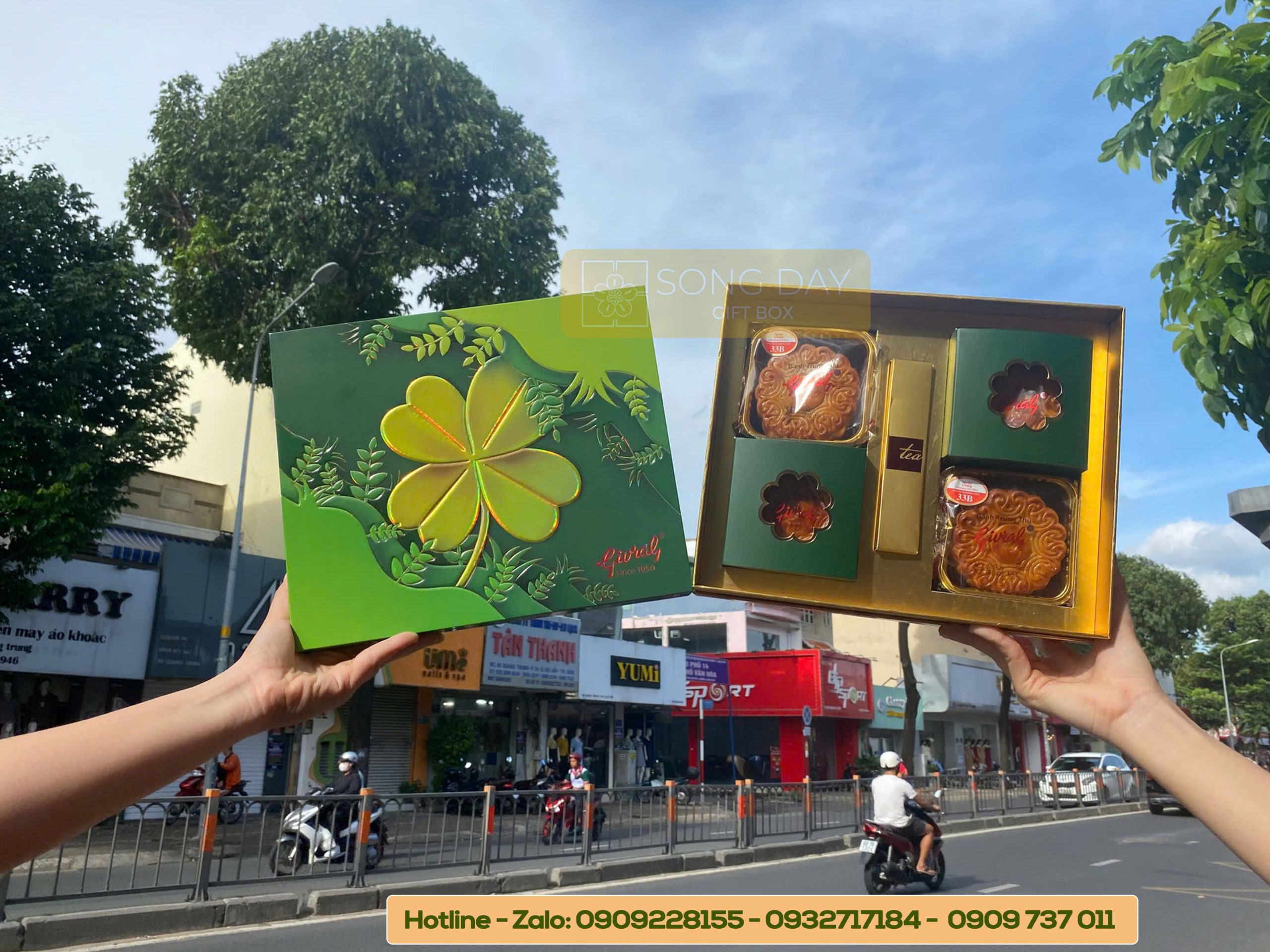 hộp bánh trung thu 4 bánh nhỏ
